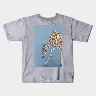 Colourful Giraffe Kids T-Shirt